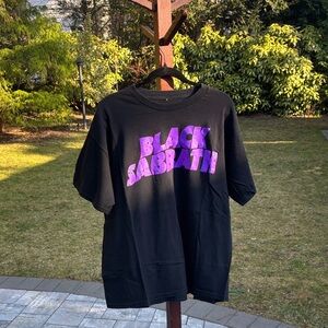 Black Sabbath Graphic Tee with Purple Logo